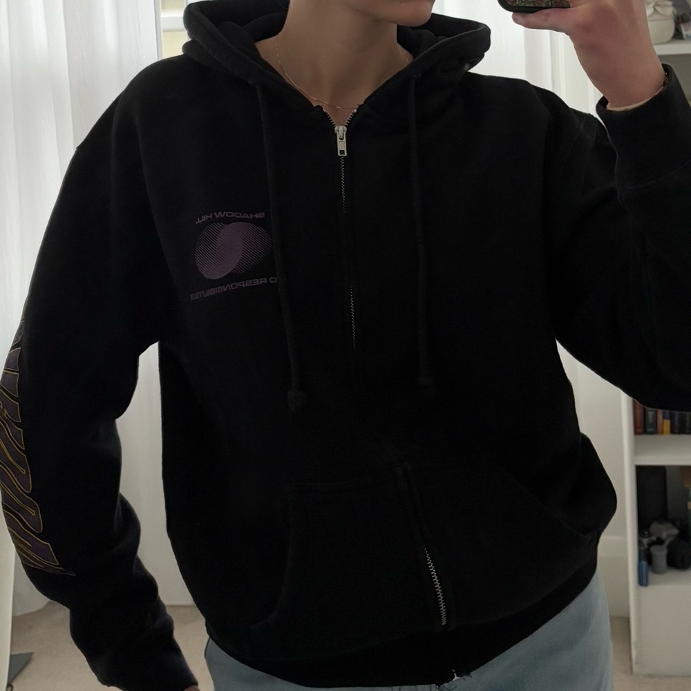 NWOT Shadow Hill Black Zip-Up Hoodie